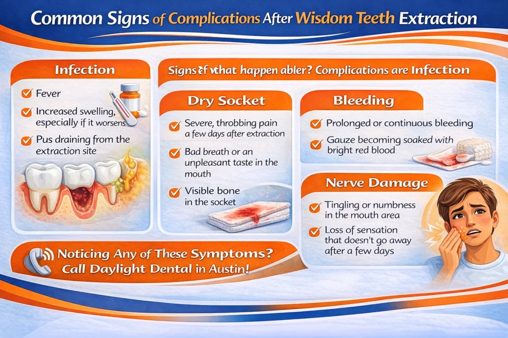 Signs Of Complications After Wisdom Teeth Extraction